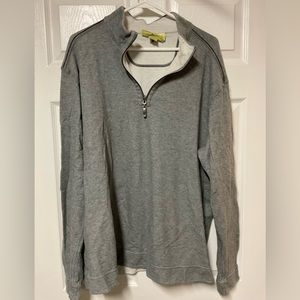 Tommy Bahama Mens Gray Quarter Zip